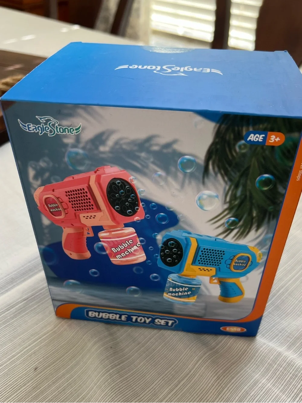 Kids Bubble Toy Set - Blue & Red Bubble Machines